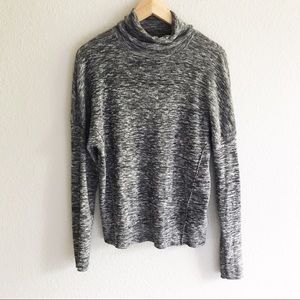 Anthropologie Moth grey cowl neck sweater